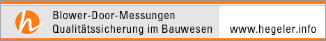 Architekturb&uuml;ro Hegeler - Qualit&auml;tssicherung im Bauwesen durch Blower-Door-Messungen