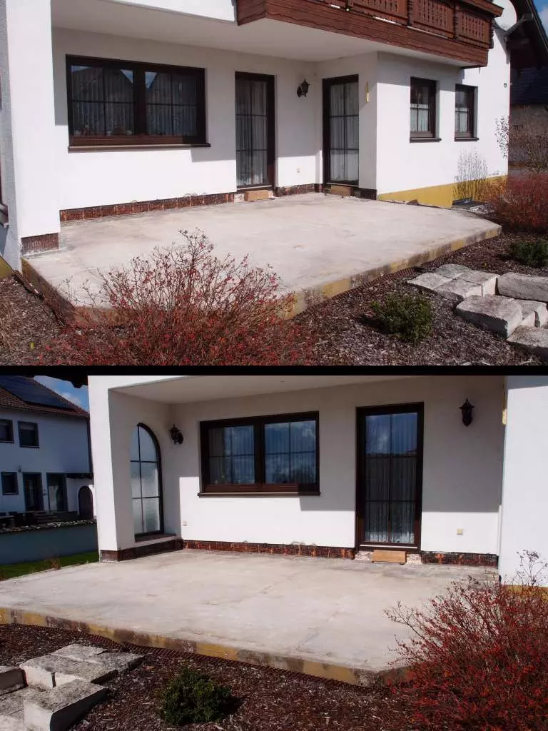 BAU.DE / BAU-Forum: 3. Bild zu Frage "Terrassenabdichtung erneuern: Kosten, Materialien & Anleitung für ebene Flächen?" im BAU-Forum "Balkon und Terrasse" BAU.DE / BAU-Forum: 3. Bild zu Frage "Terrassenabdichtung erneuern: Kosten, Materialien & Anleitung für ebene Flächen?" im BAU-Forum "Balkon und Terrasse"