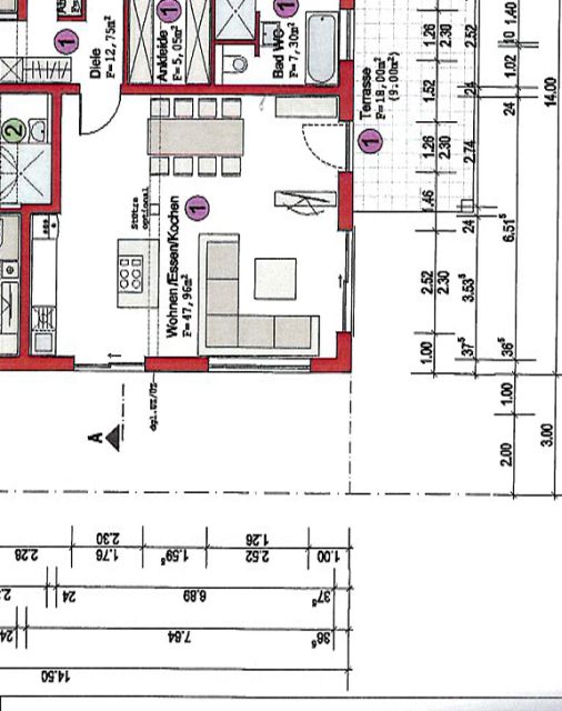 BAU.DE / BAU-Forum: 1. Bild zu Frage "Wohnen, Essen, Kochen: Optimale Anordnung von Küche, Esstisch & Couch im offenen Wohnbereich?" im BAU-Forum "Grundriss-Diskussionen" BAU.DE / BAU-Forum: 1. Bild zu Frage "Wohnen, Essen, Kochen: Optimale Anordnung von Küche, Esstisch & Couch im offenen Wohnbereich?" im BAU-Forum "Grundriss-Diskussionen"