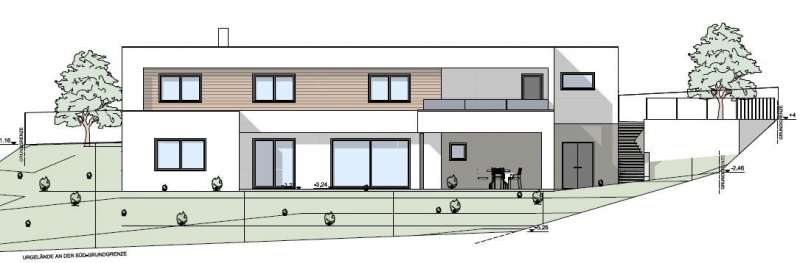 BAU.DE / BAU-Forum: 1. Bild zu Frage "Modernes Hanghaus planen: Design, Raumaufteilung & Herausforderungen am Südhang?" im BAU-Forum "Grundriss-Diskussionen" BAU.DE / BAU-Forum: 1. Bild zu Frage "Modernes Hanghaus planen: Design, Raumaufteilung & Herausforderungen am Südhang?" im BAU-Forum "Grundriss-Diskussionen"