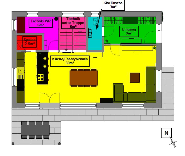 BAU.DE / BAU-Forum: 4. Bild zu Frage "Grundriss Einfamilienhaus 140m²: Optimierung von Kochbereich, Bad & Raumaufteilung?" im BAU-Forum "Grundriss-Diskussionen" BAU.DE / BAU-Forum: 4. Bild zu Frage "Grundriss Einfamilienhaus 140m²: Optimierung von Kochbereich, Bad & Raumaufteilung?" im BAU-Forum "Grundriss-Diskussionen"