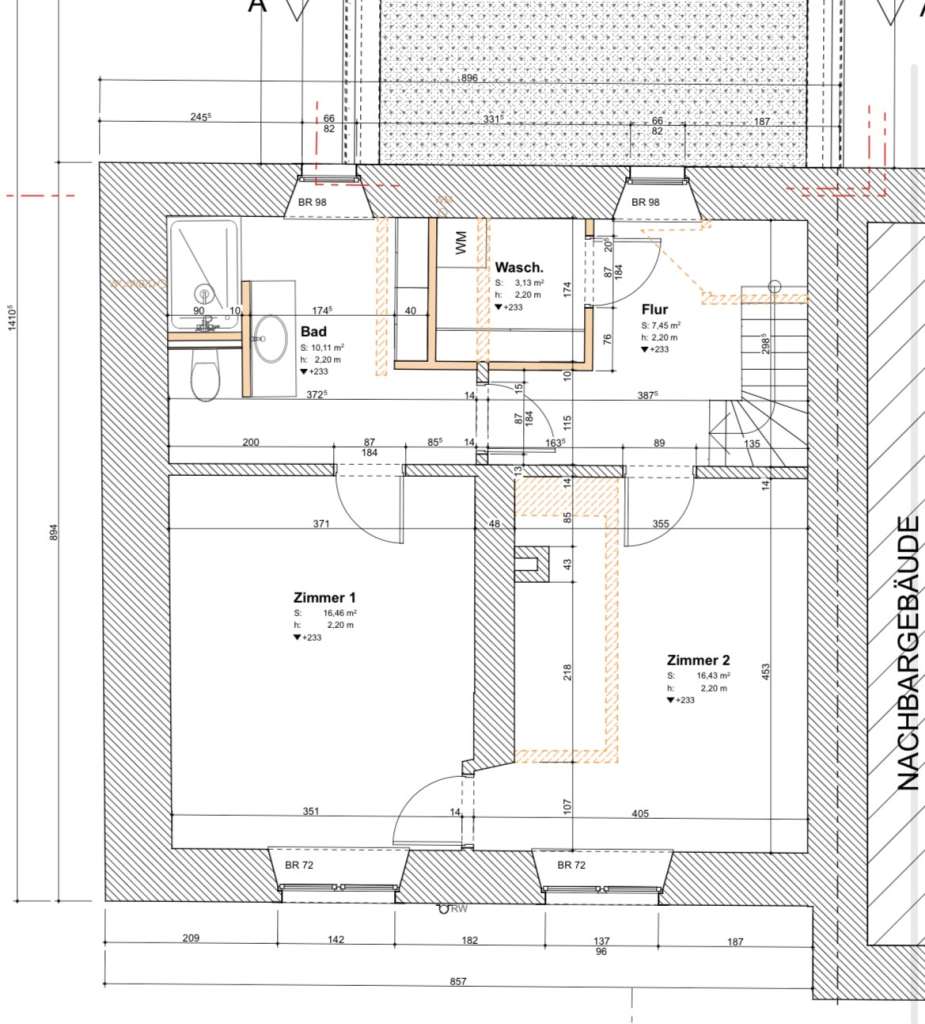 BAU.DE / BAU-Forum: 1. Bild zu Frage "Grundriss Obergeschoss optimieren: Ankleide, Bad, Waschraum & Zimmer 1 kombinieren?" im BAU-Forum "Grundriss-Diskussionen" BAU.DE / BAU-Forum: 1. Bild zu Frage "Grundriss Obergeschoss optimieren: Ankleide, Bad, Waschraum & Zimmer 1 kombinieren?" im BAU-Forum "Grundriss-Diskussionen"