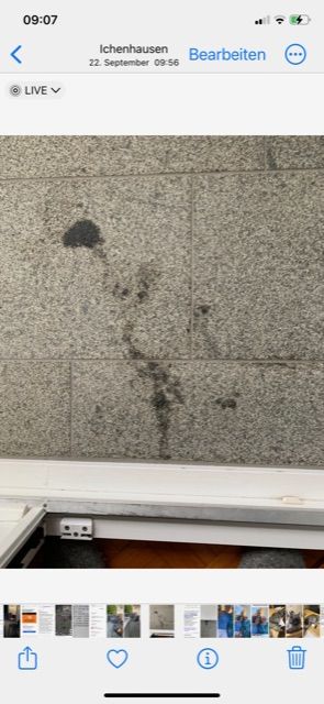BAU.DE / BAU-Forum: 1. Bild zu Antwort "Foto-Upload: Detailaufnahme der Granitplatten-Flecken" auf die Frage "Granitplatten auf Balkon: Speckige Flecken durch Spülmittel entfernen – Tipps & Tricks" im BAU-Forum "Estrich und Bodenbeläge" BAU.DE / BAU-Forum: 1. Bild zu Antwort "Foto-Upload: Detailaufnahme der Granitplatten-Flecken" auf die Frage "Granitplatten auf Balkon: Speckige Flecken durch Spülmittel entfernen – Tipps & Tricks" im BAU-Forum "Estrich und Bodenbeläge"
