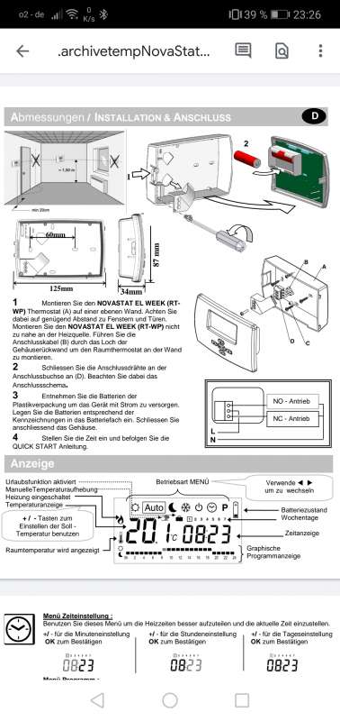 BAU.DE / BAU-Forum: 3. Bild zu Frage "Taconova El Week Thermostat installieren: Anleitung, Verkabelung & Anschluss-Schema?" im BAU-Forum "Fußbodenheizungen / Wandheizungen" BAU.DE / BAU-Forum: 3. Bild zu Frage "Taconova El Week Thermostat installieren: Anleitung, Verkabelung & Anschluss-Schema?" im BAU-Forum "Fußbodenheizungen / Wandheizungen"