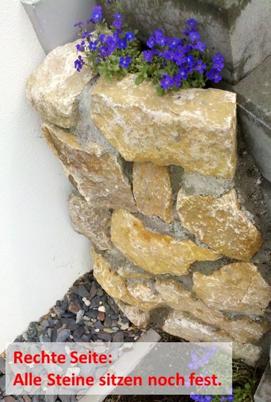 BAU.DE / BAU-Forum: 1. Bild zu Frage "Naturstein-Verschalung sanieren: Ursachen lockerer Steine, Mörtel-Analyse & Kosten?" im BAU-Forum "Rund um den Garten" BAU.DE / BAU-Forum: 1. Bild zu Frage "Naturstein-Verschalung sanieren: Ursachen lockerer Steine, Mörtel-Analyse & Kosten?" im BAU-Forum "Rund um den Garten"