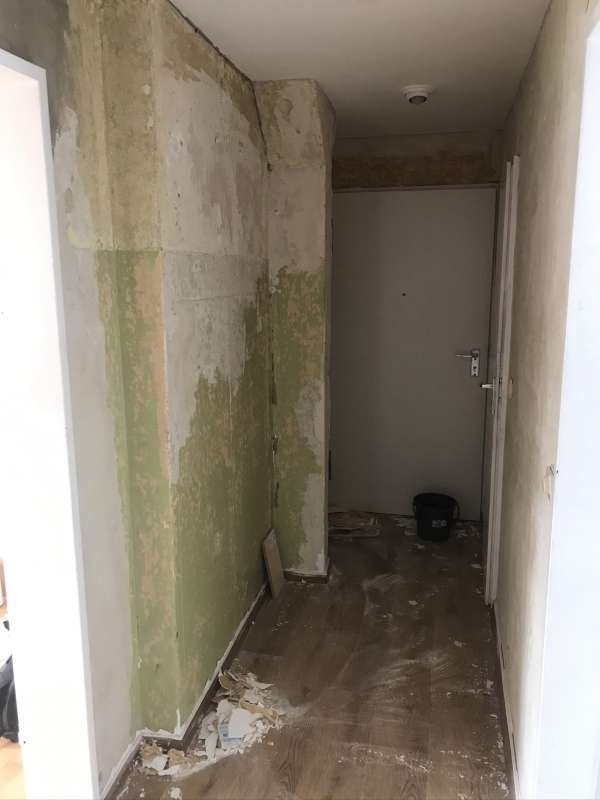 BAU.DE / BAU-Forum: 1. Bild zu Frage "Unbekannter Putz im Altbau: Material erkennen & Gefahren (Asbest?) einschätzen" im BAU-Forum "Innenwände" BAU.DE / BAU-Forum: 1. Bild zu Frage "Unbekannter Putz im Altbau: Material erkennen & Gefahren (Asbest?) einschätzen" im BAU-Forum "Innenwände"