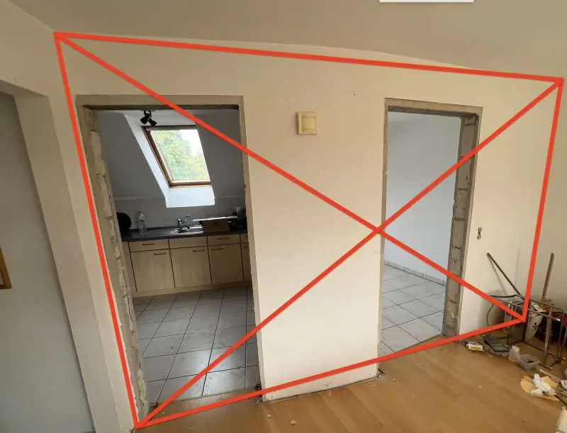 BAU.DE / BAU-Forum: 1. Bild zu Frage "Trennwand entfernen im offenen Wohnbereich: Statik prüfen, Kosten & Risiken" im BAU-Forum "Innenwände" BAU.DE / BAU-Forum: 1. Bild zu Frage "Trennwand entfernen im offenen Wohnbereich: Statik prüfen, Kosten & Risiken" im BAU-Forum "Innenwände"