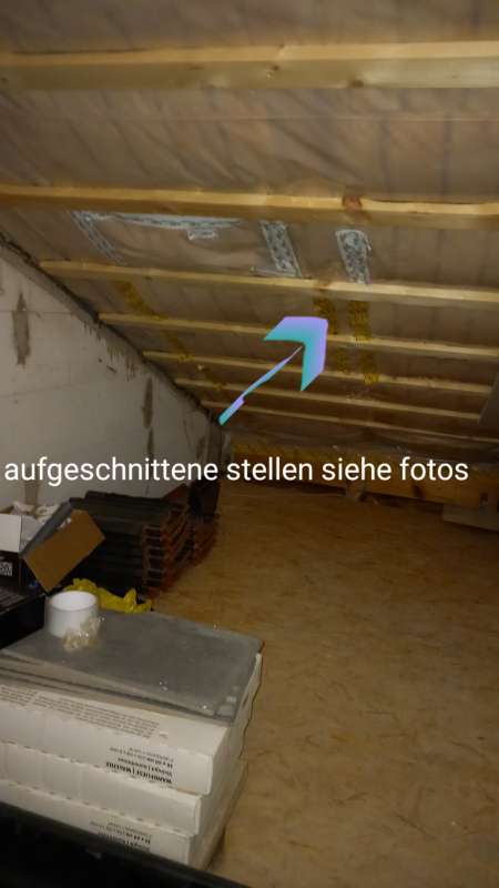BAU.DE / BAU-Forum: 1. Bild zu Frage "Tauwasser unter Unterspannbahn trotz Dämmung/Dampfbremse: Ursachen, Lösungen & Gutachter?" im BAU-Forum "Modernisierung / Sanierung / Bauschäden" BAU.DE / BAU-Forum: 1. Bild zu Frage "Tauwasser unter Unterspannbahn trotz Dämmung/Dampfbremse: Ursachen, Lösungen & Gutachter?" im BAU-Forum "Modernisierung / Sanierung / Bauschäden"