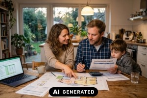 Baufinanzierung vergleichen: Worauf du bei Angeboten achten solltest - Bild: KI-generiert / BAU.DE Baufinanzierung vergleichen: Worauf du bei Angeboten achten solltest - Bild: KI-generiert / BAU.DE